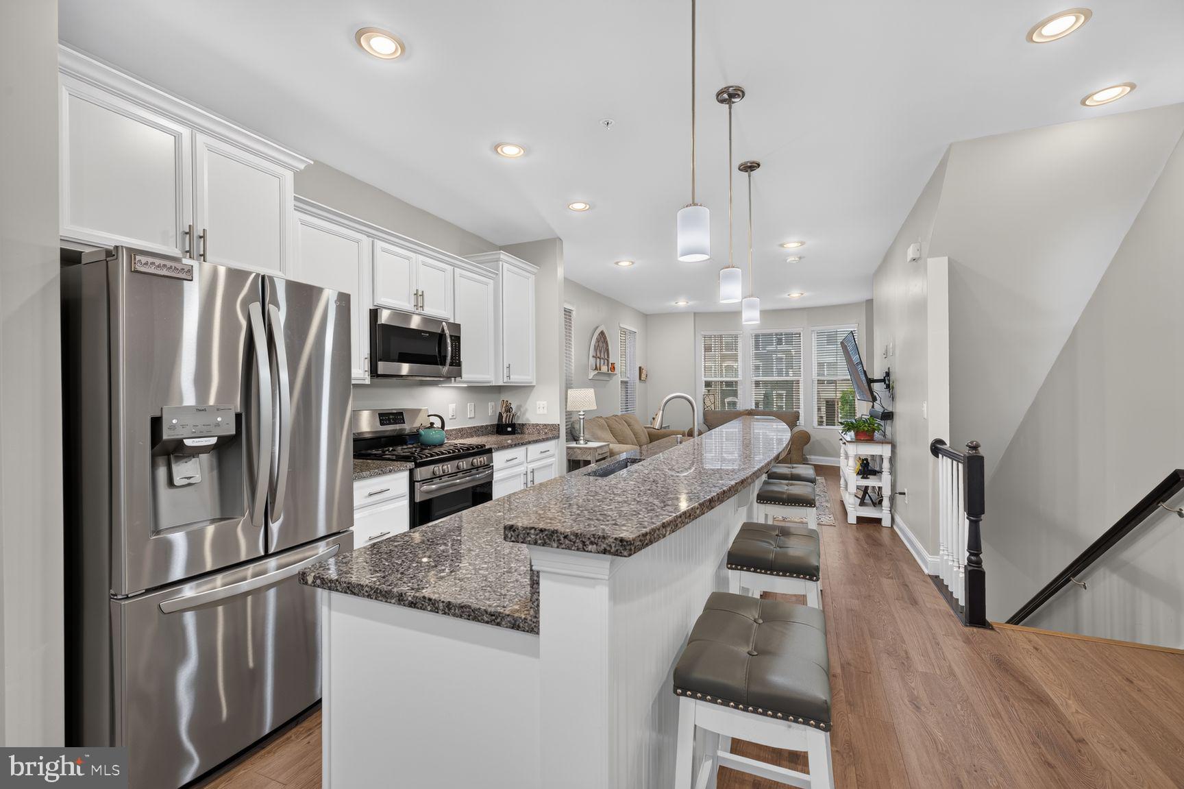 Modern kitchen with sleek finishes.
