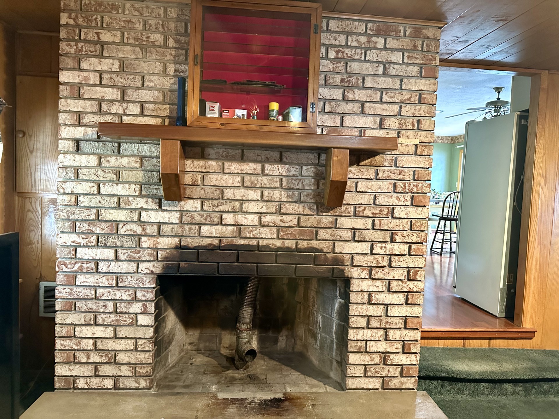 24155 State Rte 27 Meadville, PA 16335 - Photo 12 of 38 Fireplace was fitted for a pellet stove which has since been removed