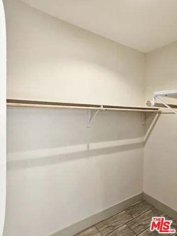 a close up view of racks on the wall