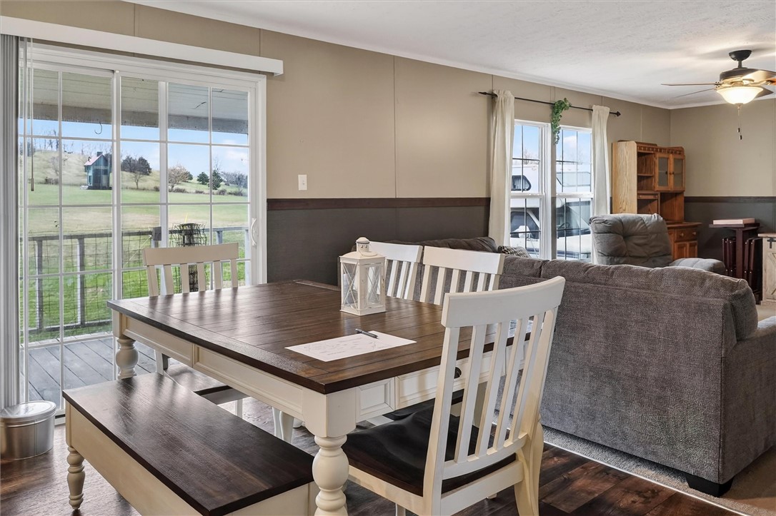 1926 Fairview Road Peebles, OH 45660 - Photo 20 of 44 This inviting dining area features ample natural light and seamless outdoor access.
