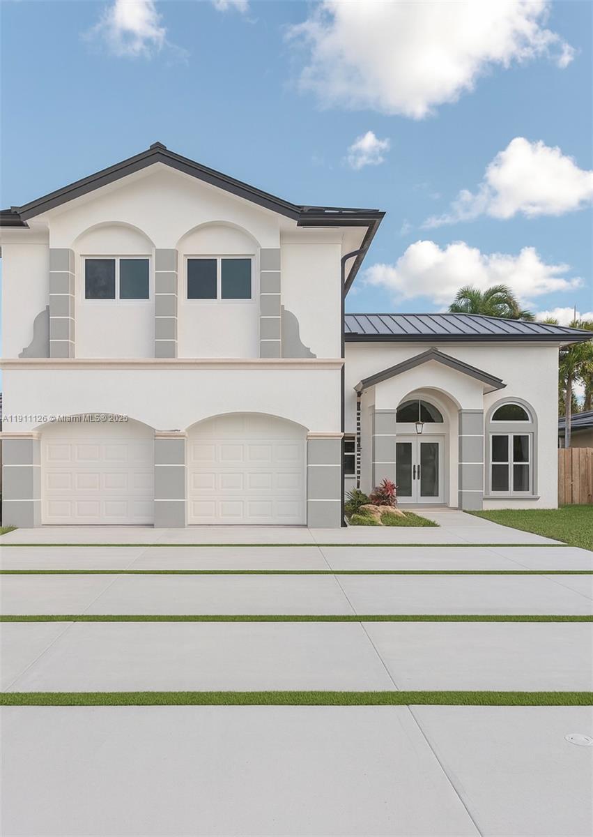 a view of a house with a balcony
