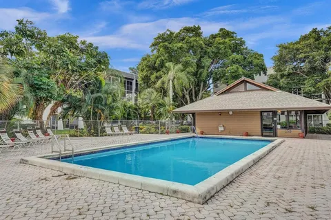 a view of a lake with houses