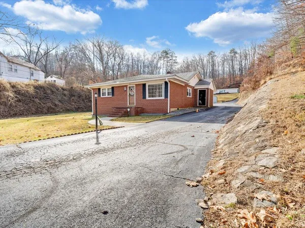 a backyard of a house