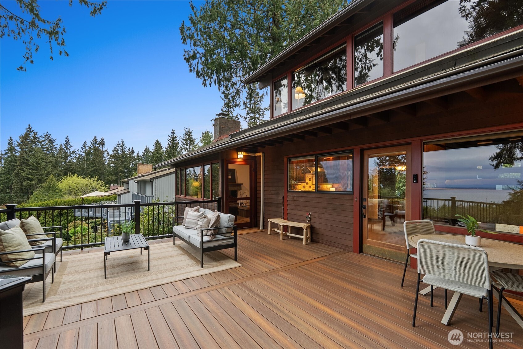 6920 160th Street Southwest Edmonds, WA 98026 - Photo 37 of 40 a roof deck with a table and chairs