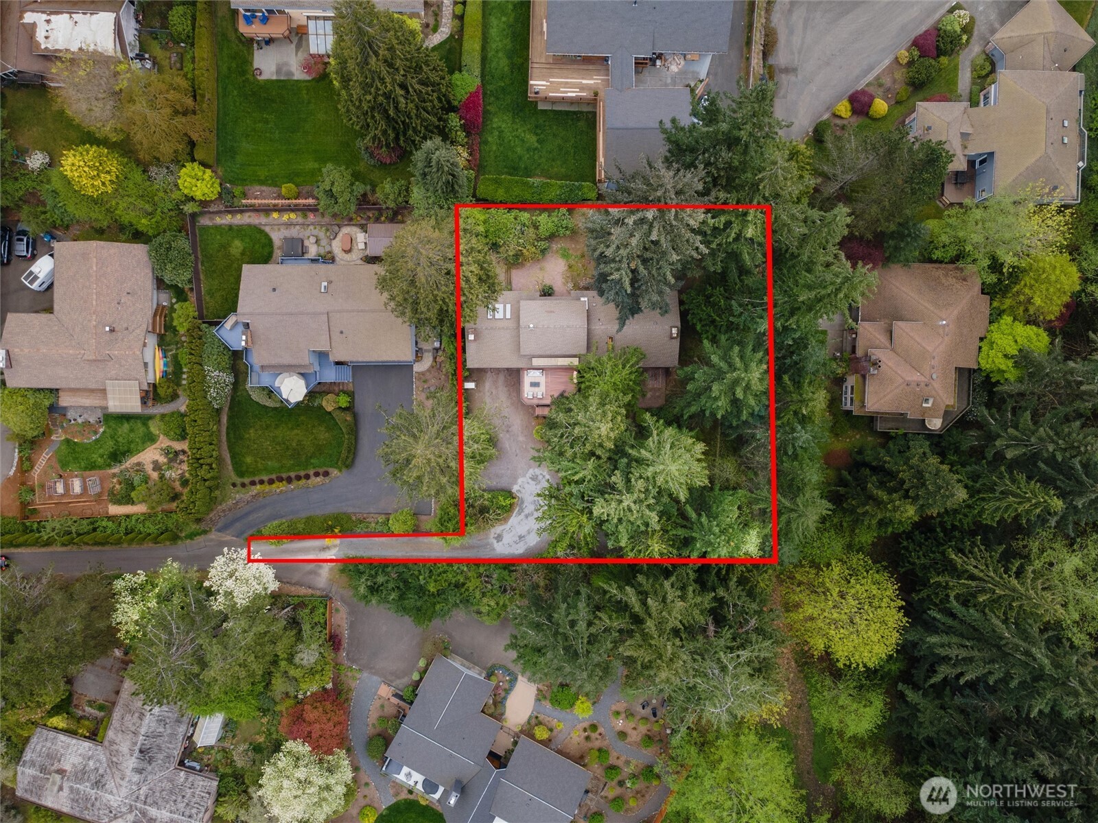 6920 160th Street Southwest Edmonds, WA 98026 - Photo 39 of 40 an aerial view of a house with a yard