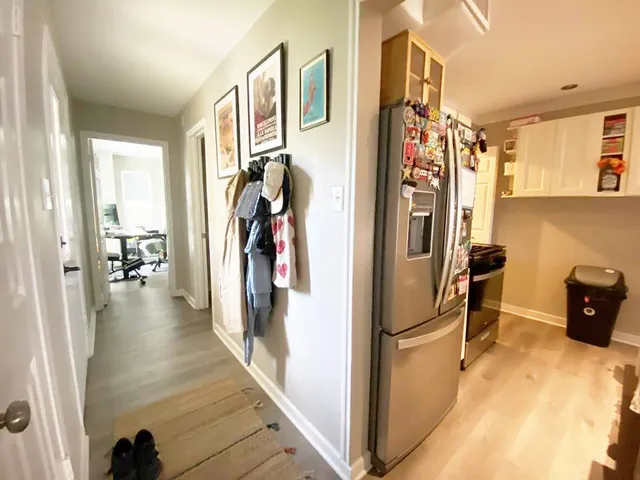 a view of a walk in closet