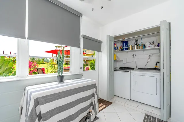 a room with storage and utility