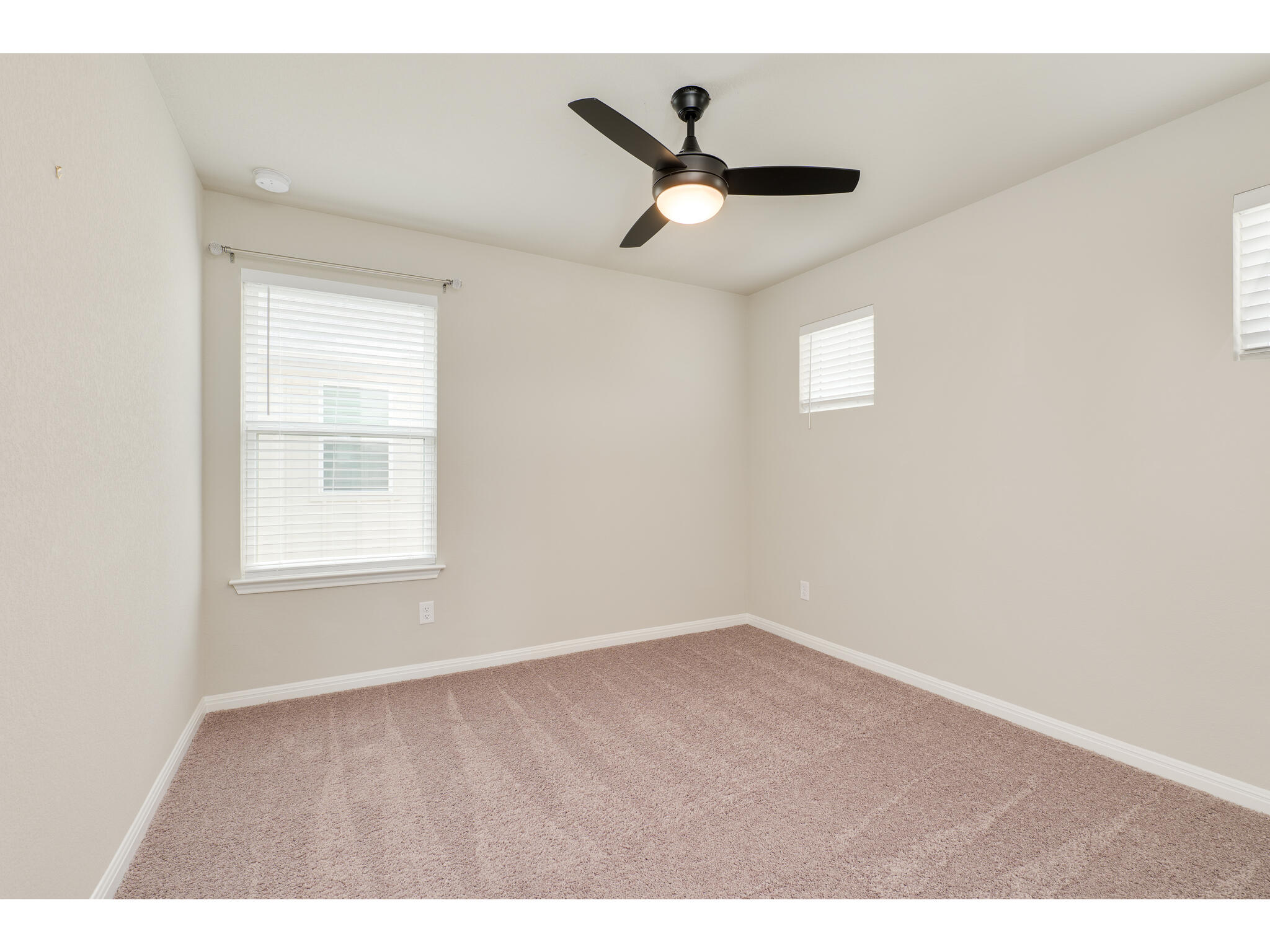 111 Grapefruit Road Hutto, TX 78634 - Photo 30 of 39 Spare room featuring carpet flooring, a ceiling fan, and baseboards