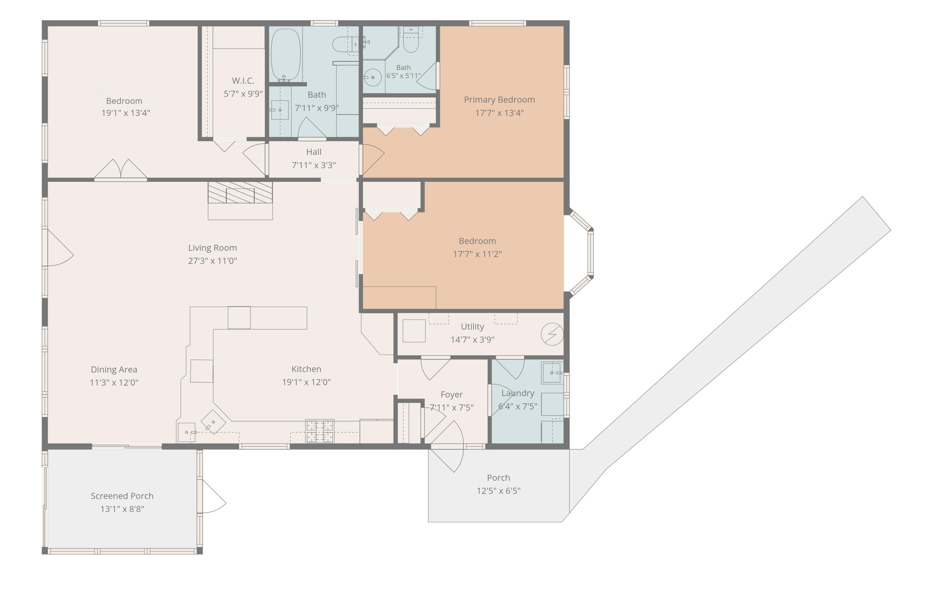 891 Morton Road Horton, MI 49246 - Photo 51 of 51 Main Level Floor Plan