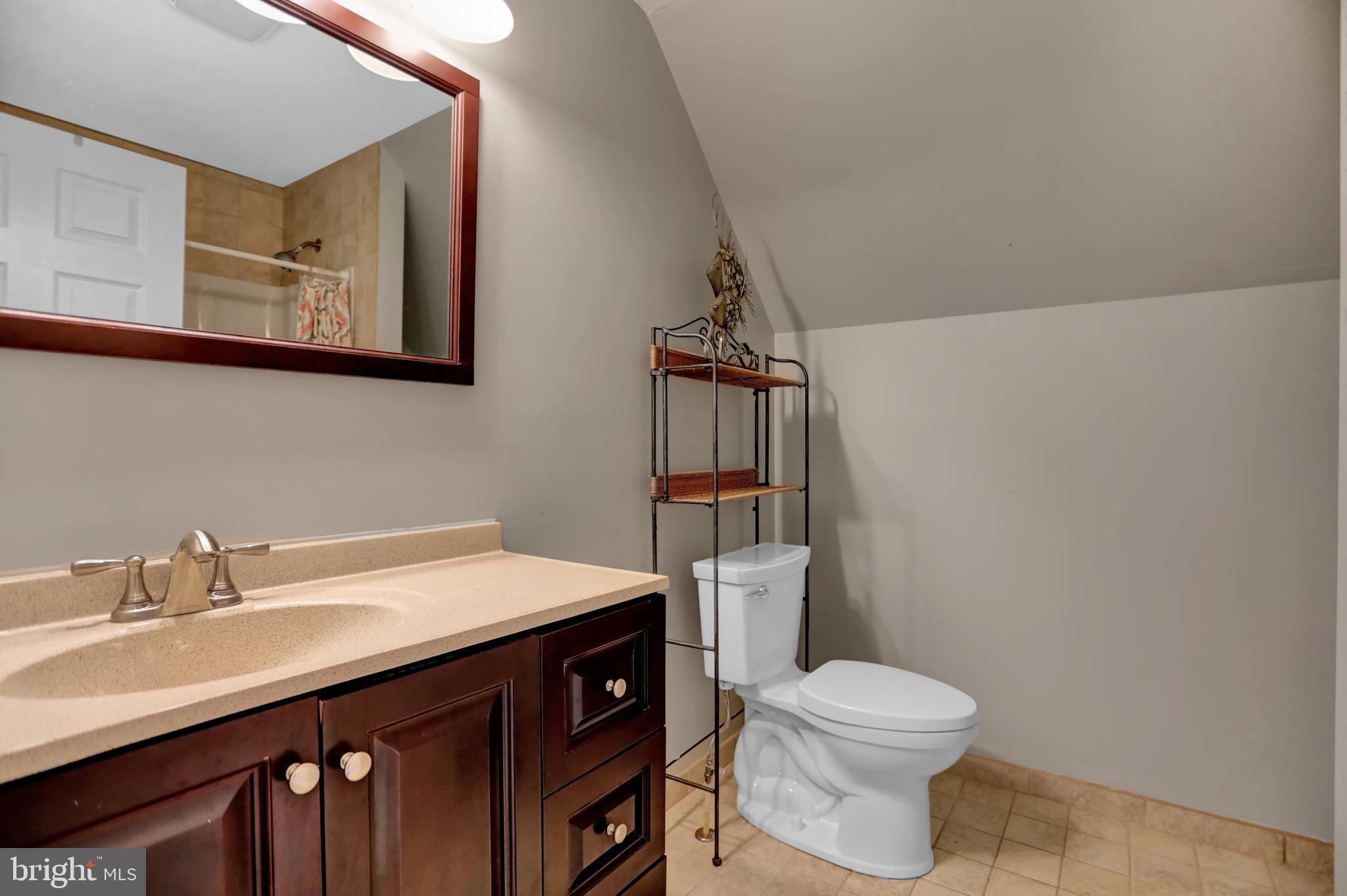 13008 Liberty Road Union Bridge, MD 21791 - Photo 27 of 69 a bathroom with a sink a toilet and mirror