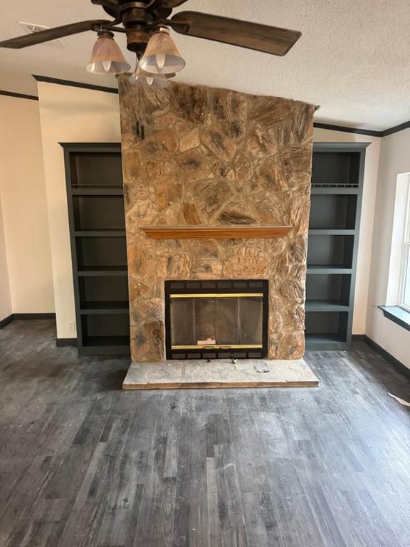 16283 County Road 1004 Blue Ridge, TX 75424 - Photo 11 of 19 a view of empty room with a fireplace and a window
