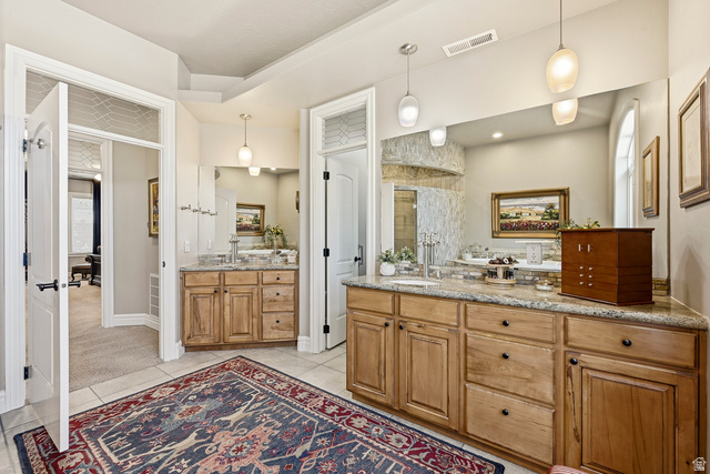 2204 Bridgewater Road Cedar City, UT 84721 - Photo 13 of 40 Spa-Inspired Primary Bath with Soaking Tub, Walk-In Shower, Dual Vanities, Walk-in Closet and Private Sauna
