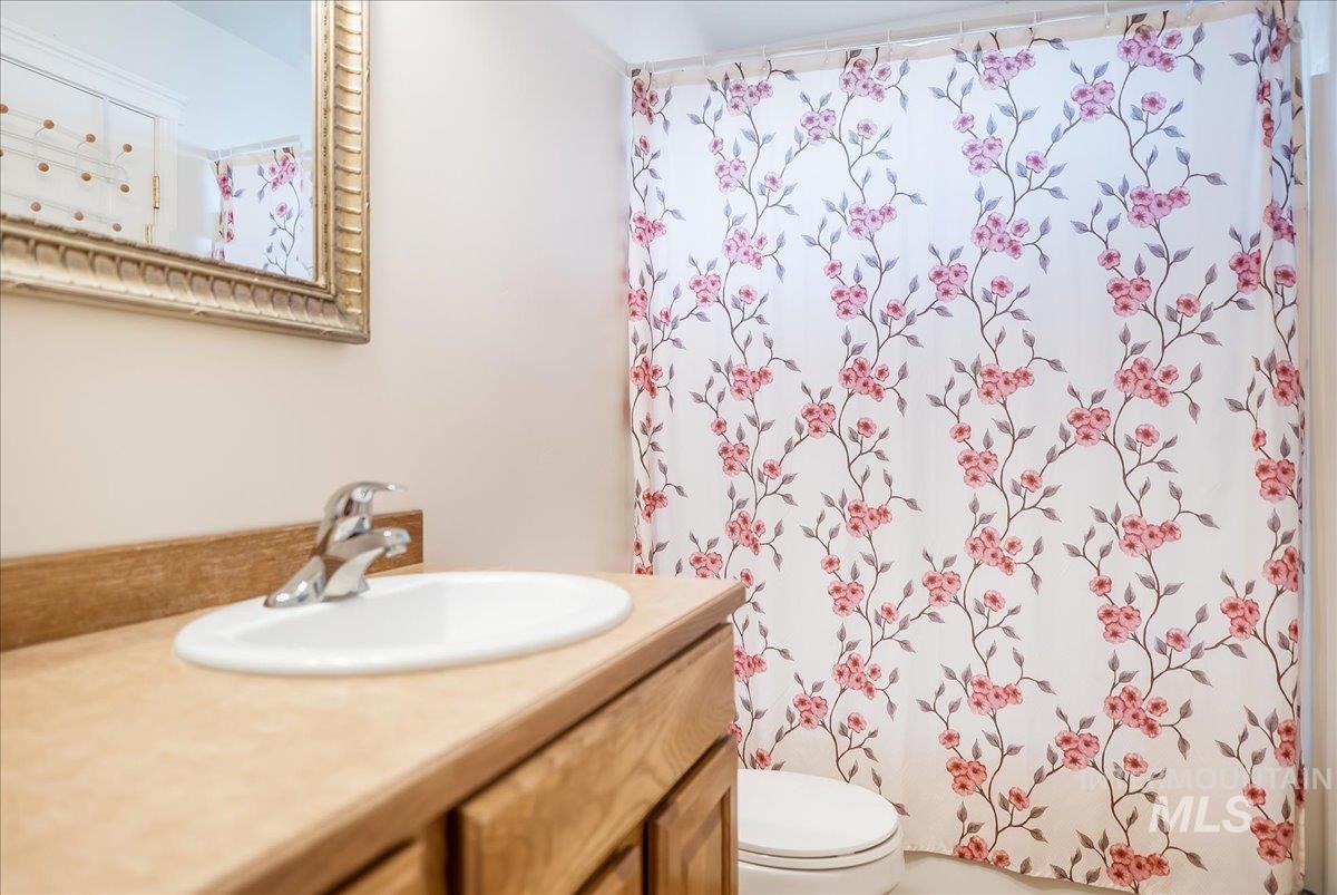 215 Little Cedar Street Hansen, ID 83334 - Photo 11 of 26 Full bathroom featuring vanity and toilet