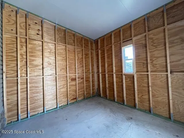 a view of a room with sliding door