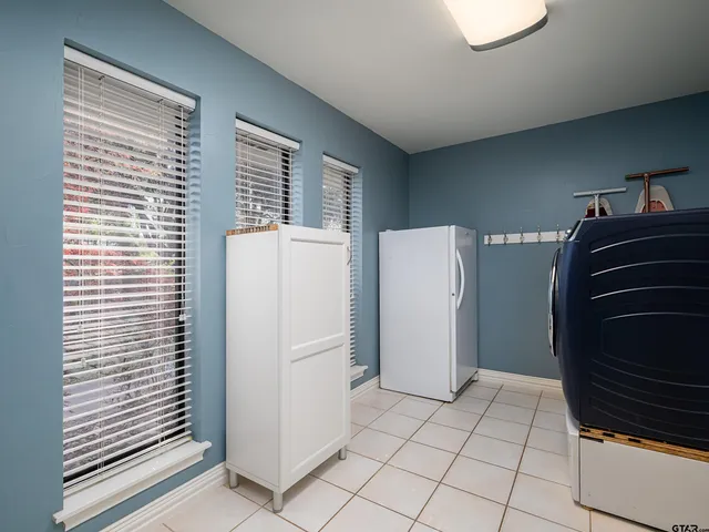 a view of kitchen and utility room