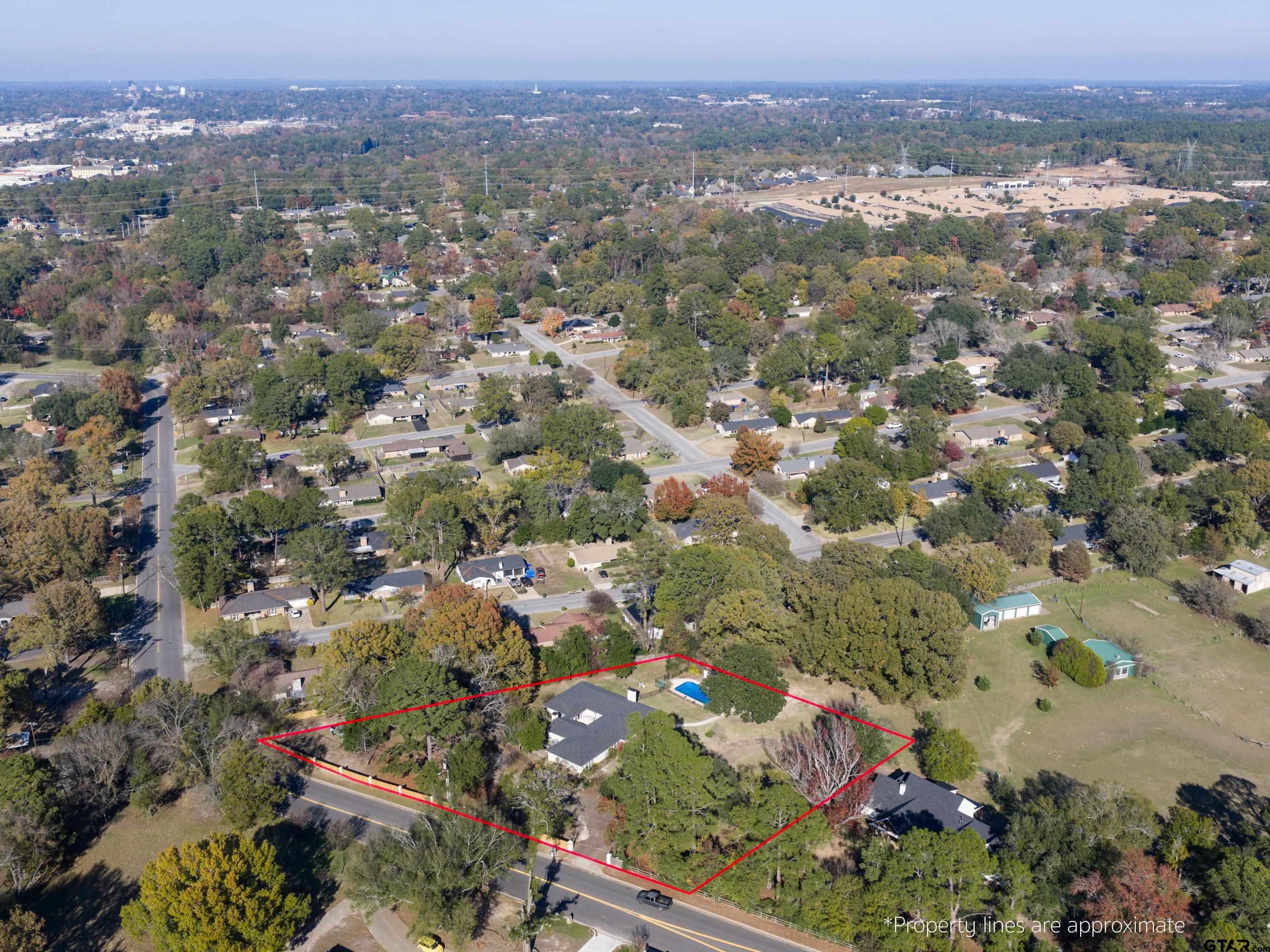 8212 Cambridge Road Tyler, TX 75703 - Photo 44 of 44 an aerial view of city and mountain view in back