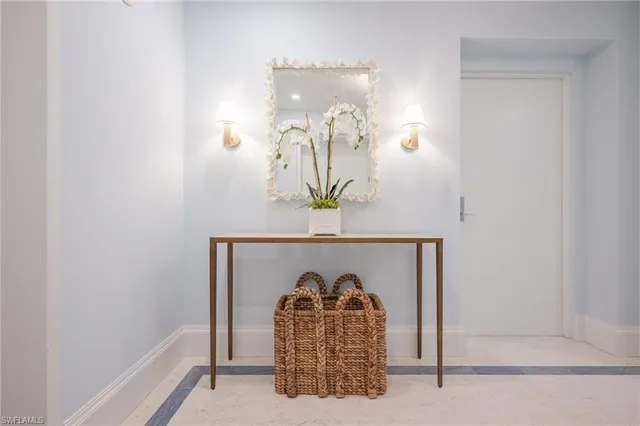 a view of room with window and furniture