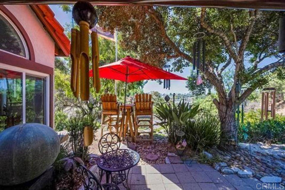 2277 Dunstan Street Oceanside, CA 92054 - Photo 30 of 36 a view of a patio with chairs and table under an umbrella