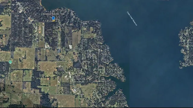 a aerial view of a house