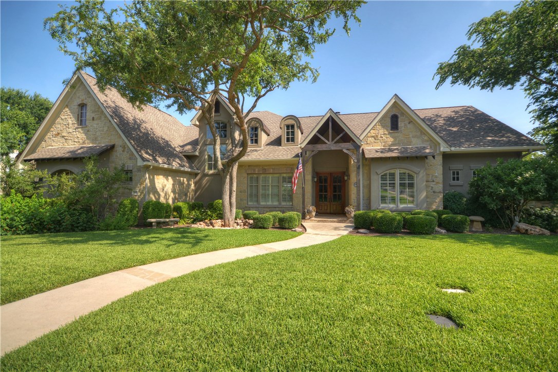 600 River Down Road Georgetown, TX 78628 - Photo 1 of 1 The manicured landscape of native plants and mature trees cradles this French Country masterpiece built in 2008.