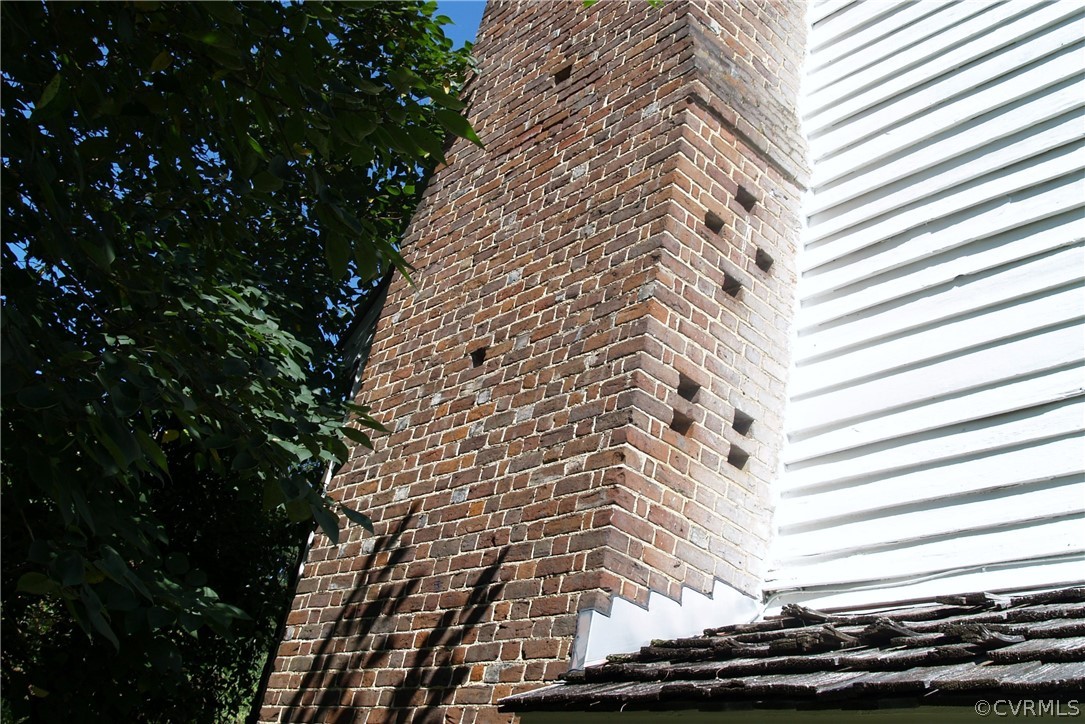 11221 Carriage Road Providence Forge, VA 23140 - Photo 43 of 44 Flemish Bond Brickwork in Historic Chimneys