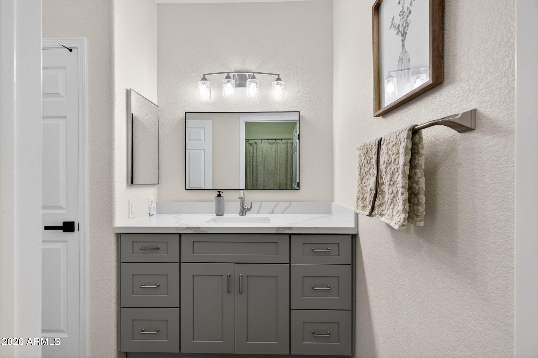 435 West Rio Salado Parkway, Unit 204 Tempe, AZ 85281 - Photo 25 of 60 a bathroom with a double vanity sink and a mirror