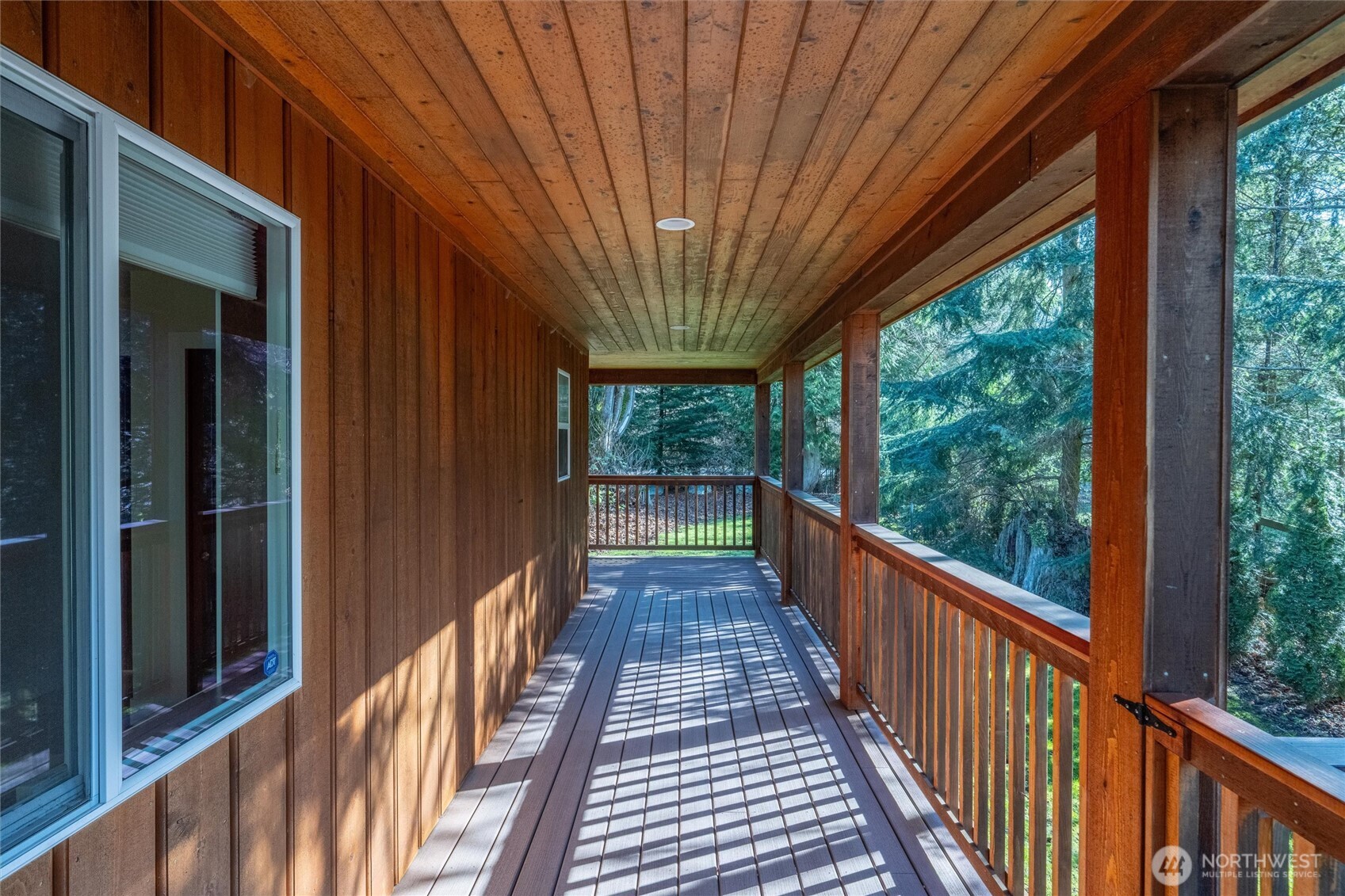 16059 Snee Oosh Road La Conner, WA 98257 - Photo 34 of 40 a view of balcony with wooden floor