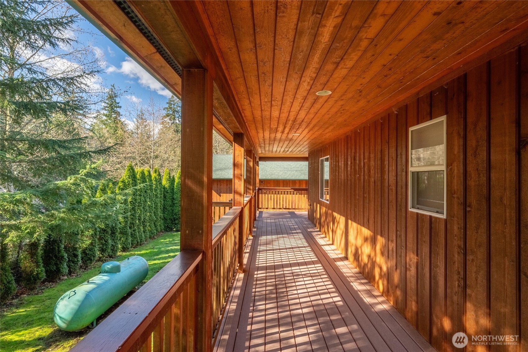 16059 Snee Oosh Road La Conner, WA 98257 - Photo 37 of 40 a view of balcony with wooden floor and fence