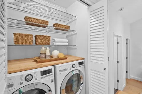 a dinning table and chairs in the patio