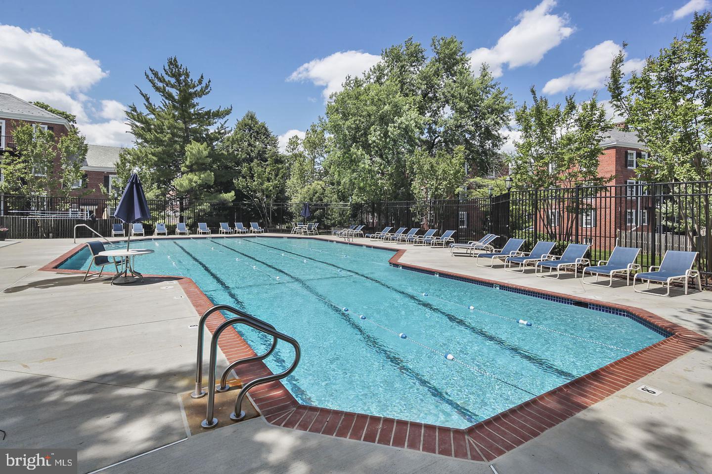 4634 31st Road South Arlington, VA 22206 - Photo 27 of 36 a view of swimming pool with outdoor seating and plants