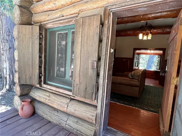 a view of living room and utility room