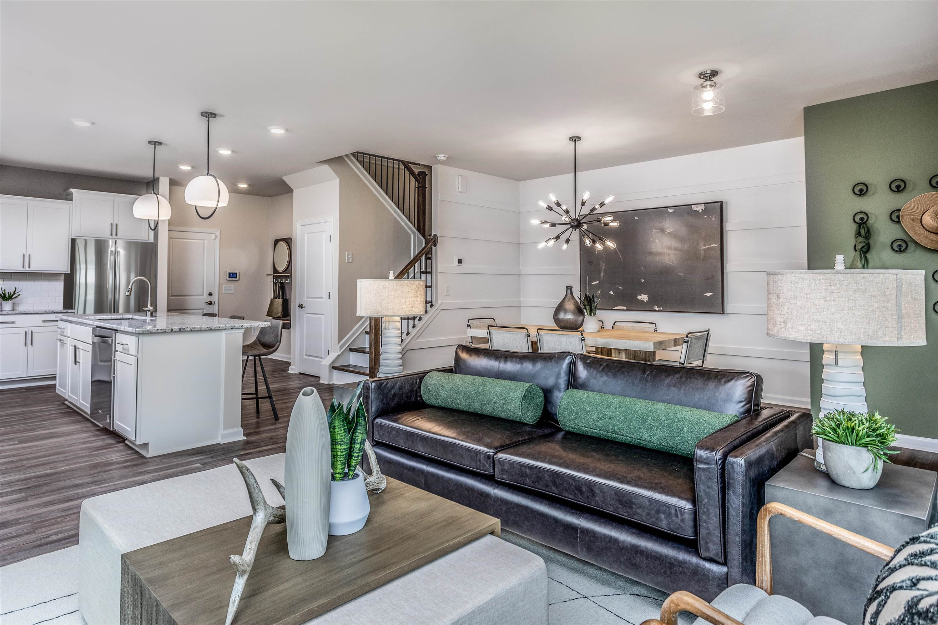 340 Abbots Ml Drive Raleigh, NC 27603 - Photo 4 of 18 a living room with furniture and kitchen view