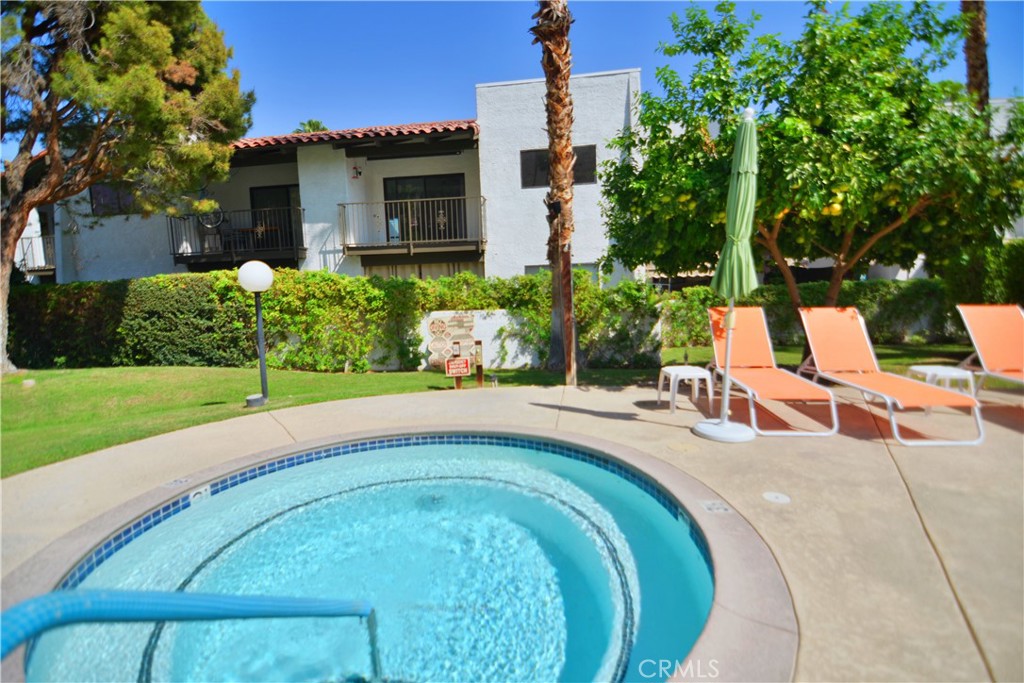 250 East San Jose Road, Unit 63 Palm Springs, CA 92264 - Photo 14 of 22 a view of swimming pool with a patio