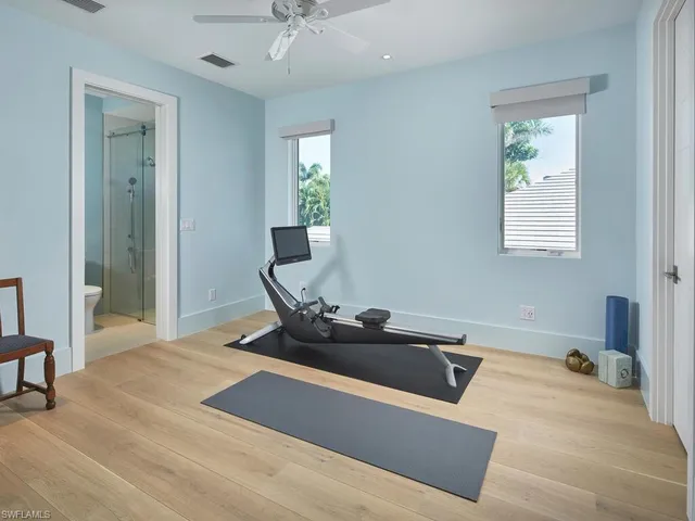 a room with furniture and window