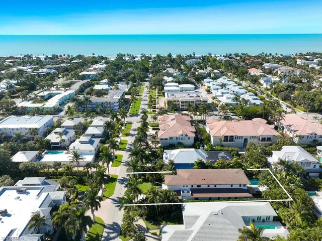 an aerial view of multiple house