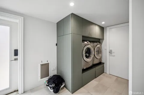 a room with storage and utility