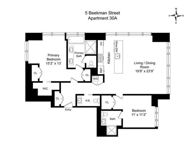 $2,195,000 | 5 Beekman Street, Unit 30A | Financial District