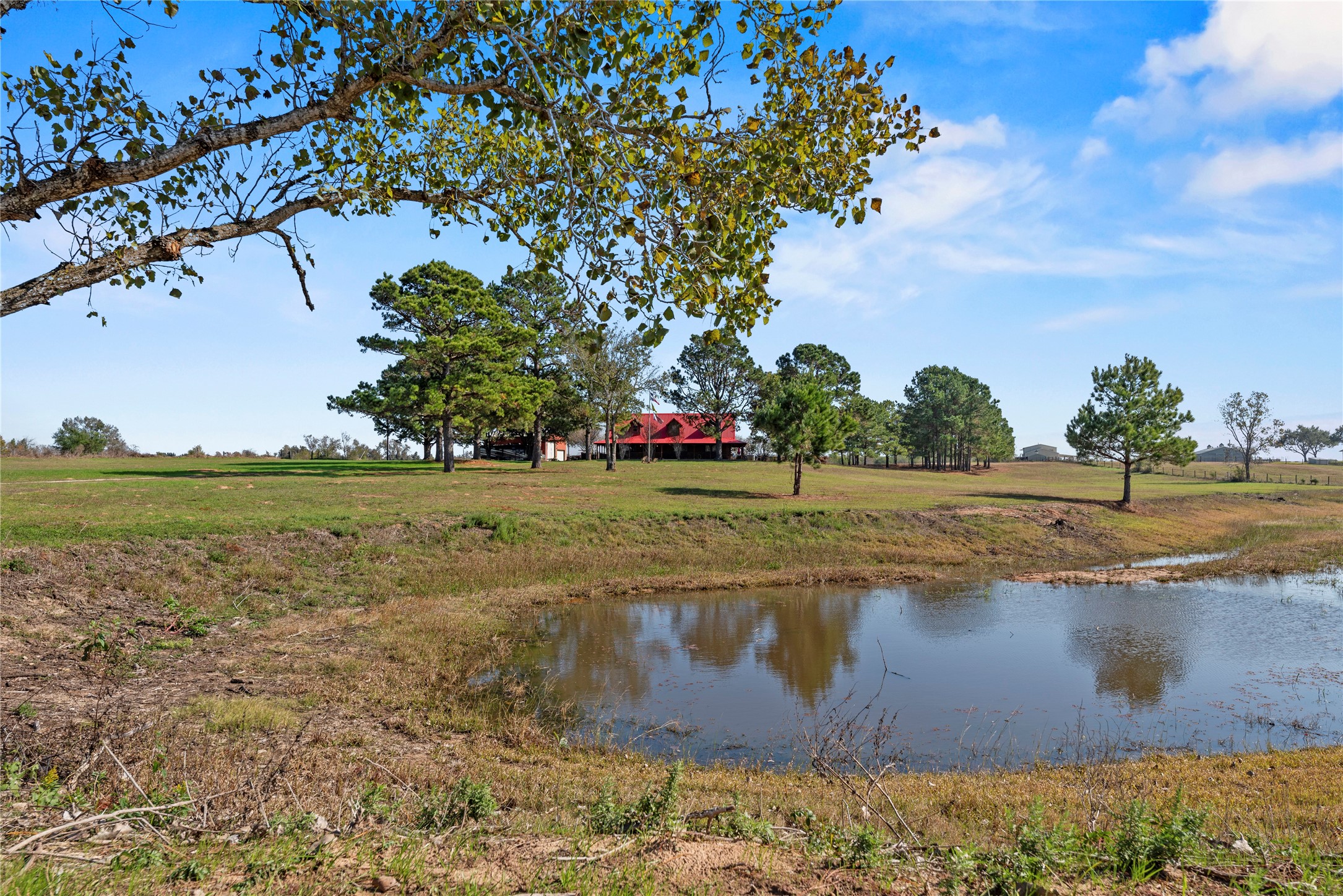 6490 Adams Flat Road Brookshire, TX 77423 - Photo 7 of 39 Pond at the front of the property
