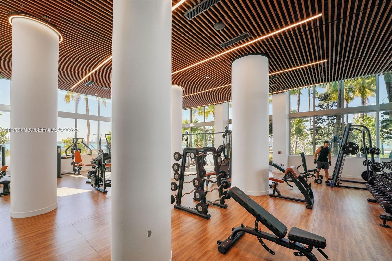 1500 Bay Road, Unit 458S Miami Beach, FL 33139 - Photo 25 of 41 a view of a room with gym equipment