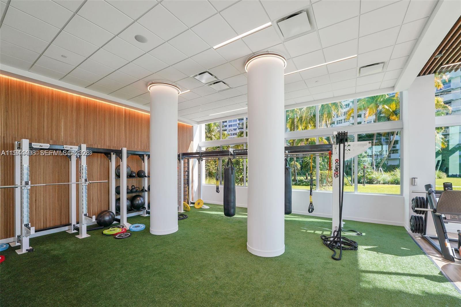 1500 Bay Road, Unit 458S Miami Beach, FL 33139 - Photo 27 of 41 a view of a room with gym equipment