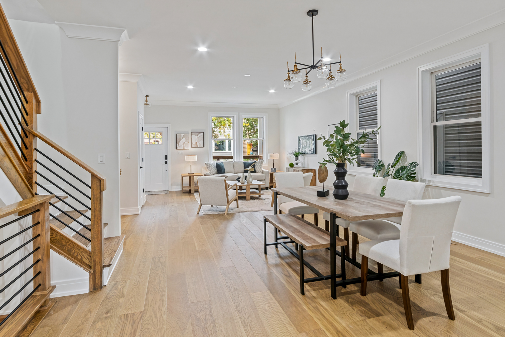1622 North Spaulding Avenue Chicago, IL 60647 - Photo 15 of 50 a view of a dining room with furniture window and wooden floor