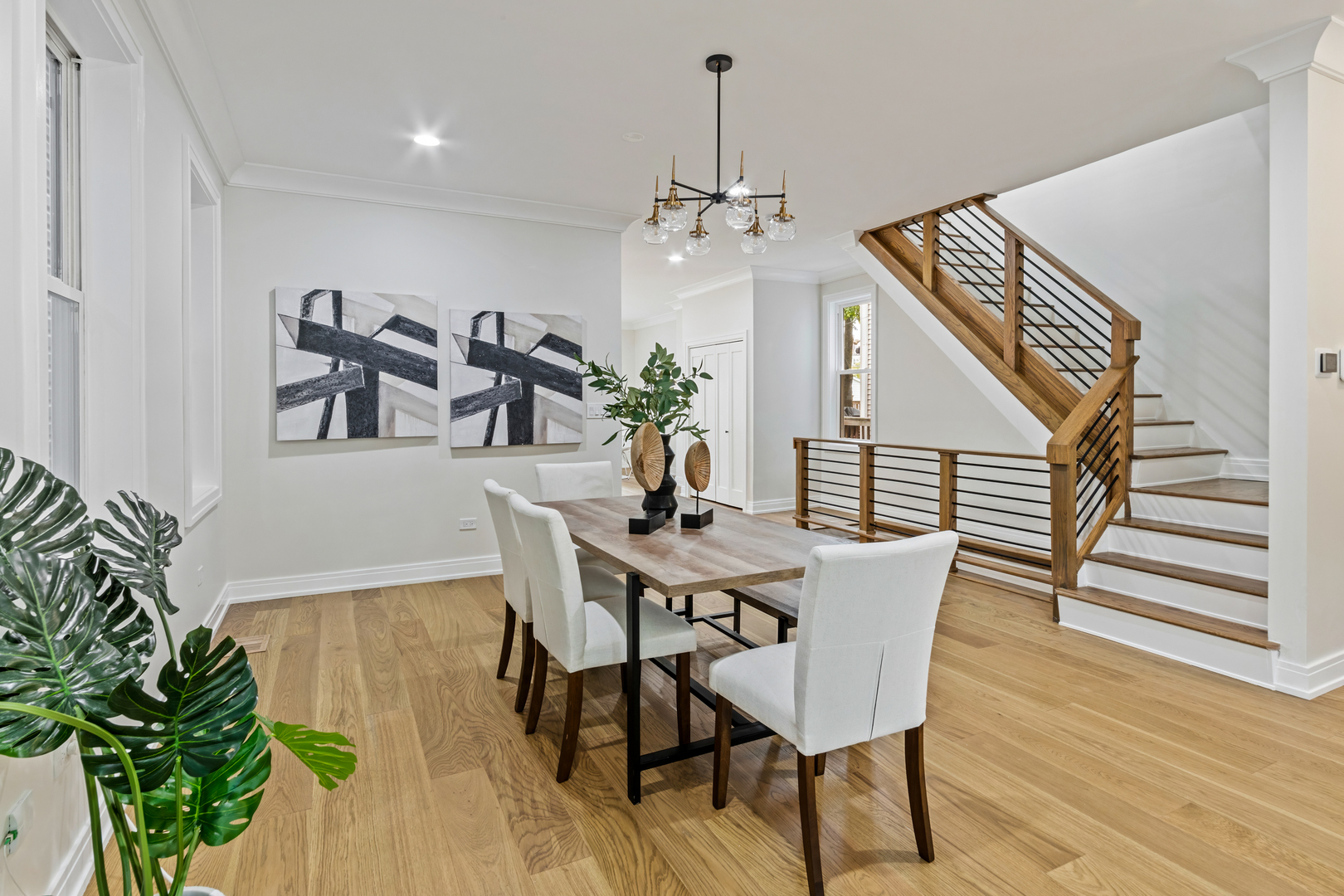 1622 North Spaulding Avenue Chicago, IL 60647 - Photo 16 of 50 a view of a dining room with furniture and wooden floor