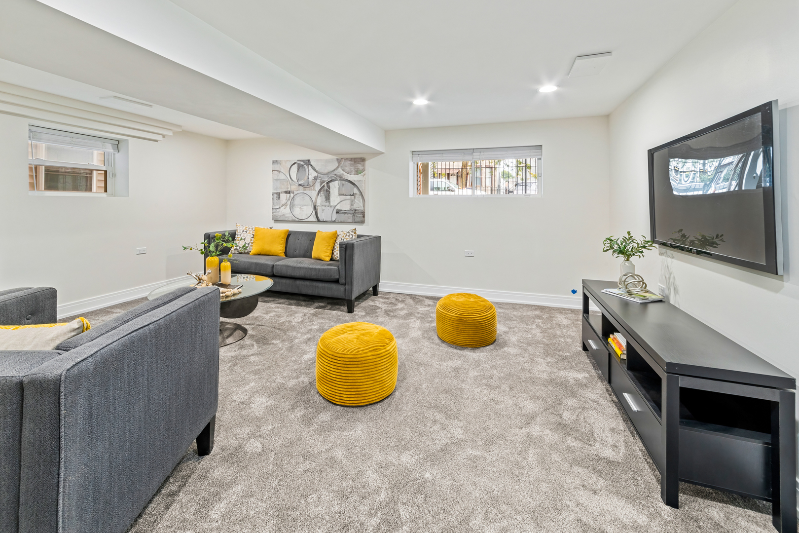 1622 North Spaulding Avenue Chicago, IL 60647 - Photo 40 of 50 a living room with furniture and a flat screen tv