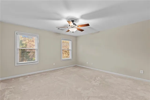 a view of an empty room