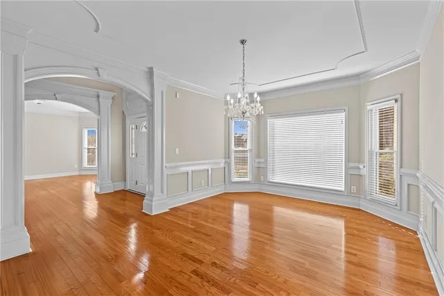 a view of livingroom with hardwood floor and window