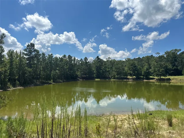 a view of a lake in between of a city