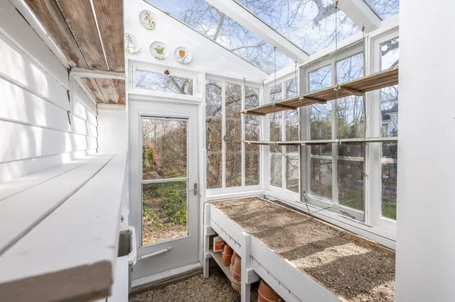 a view of balcony and window