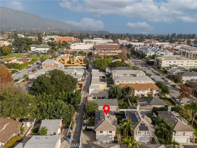 an aerial view of a city
