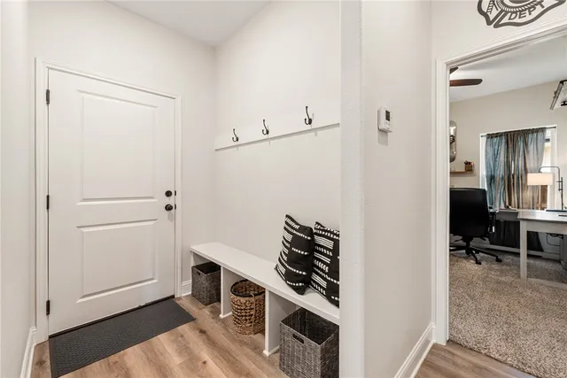 a view of kitchen and utility room