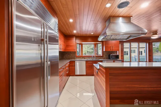 a view of a livingroom with wooden floor